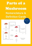 Parts of a Mushroom Nomenclature and Definition Cards
