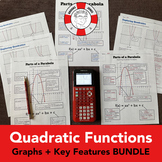 Parts of a Parabola/Exploring Quadratics BUNDLE: Guided No