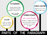 Parts of a Paragraph graphic