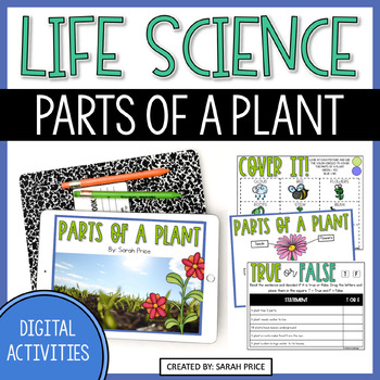 Preview of Parts of a Plant Google Slides - 2nd & 3rd Grade Digital Science Lessons