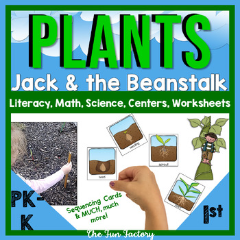 Preview of Parts of a Plant & Plant Life Cycle Activities with Jack & the Beanstalk