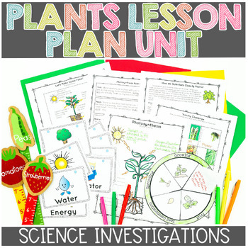 Preview of Parts of a Plant, Plant Life Cycle, Plant Needs, Photosynthesis Lesson Plan Unit