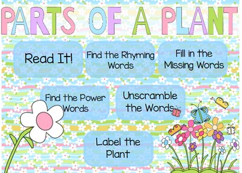 Preview of "Parts of a Plant" Poem of the Week Flipchart for ActivInspire