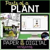Parts of a Plant Reading Comprehension Passages, Digital a