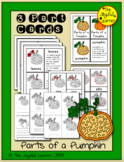 Parts of a Pumpkin 3-Part Cards, Book Making Masters, and 