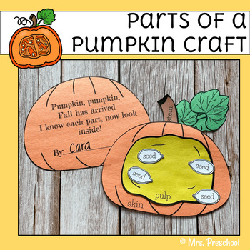 Preview of Parts of a Pumpkin Craft 