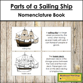 Parts of a Sailing Ship Book - Montessori Nomenclature