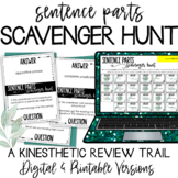 Parts of a Sentence Scavenger Hunt Review