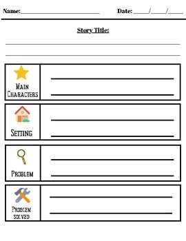 Parts of a Story Worksheet by Nortons Notes | TPT