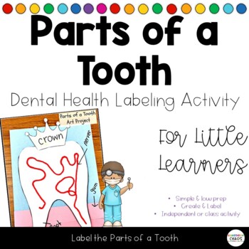 Preview of Dental Health Writing Activity - Label the Parts of a Tooth