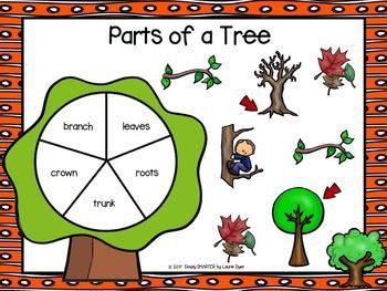 Parts of a Tree Emergent Reader Book AND Interactive Activities | TpT