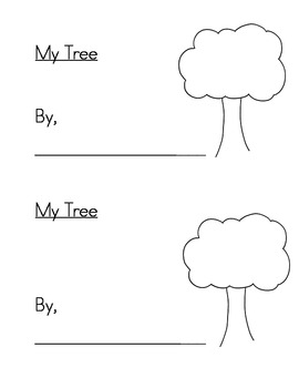 Preview of Parts of a Tree Printable Book