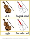 Montessori Parts of a Violin - 3 part cards