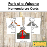 Parts of a Volcano 3-Part Cards - Montessori Nomenclature