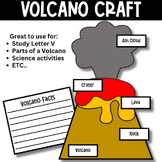 Parts of a Volcano Craft Printable Activity Natural Disast