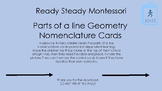 Parts of a line Geometry Nomenclature Cards 3 Part Cards - PRINT