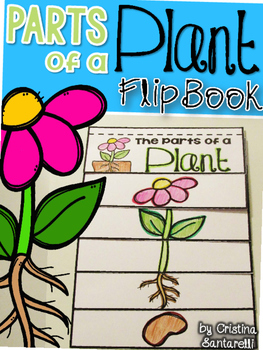 Parts of a plant flip book by AisforAdventuresofHomeschool | TpT