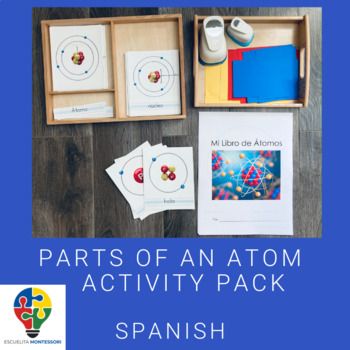 Preview of Parts of an Atom Activity Pack Spanish