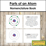 Parts of an Atom Book - Montessori Nomenclature