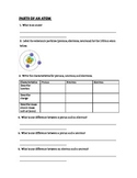 Atomic Structure:  Parts of an Atom Worksheet