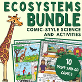Parts of an Ecosystem Bundle: Producers, Consumers, and De