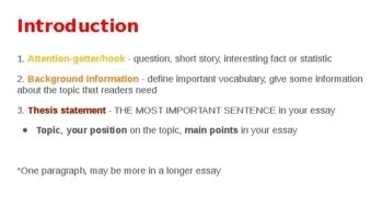 essay parts slideshare