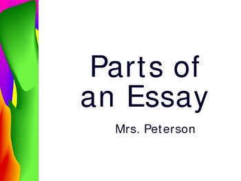Preview of Parts of an Expository/ Analytical Essay - How to Write a Strong Paper