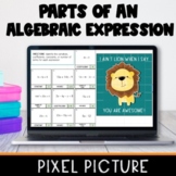 Parts of an Expression Mystery Picture Pixel Art | Distanc