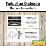 Parts of an Orchestra Book - Montessori Nomenclature