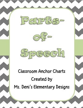 Preview of Parts Of Speech Anchor Poster