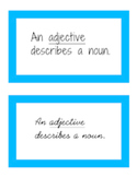 Parts of speech cards (ideal for Montessori grammar boxes)
