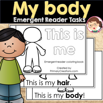 Preview of Parts of the Body - Emergent Reader Activities - Preschool PreK SPED Autism