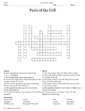 Parts of the Cell Crossword Puzzle