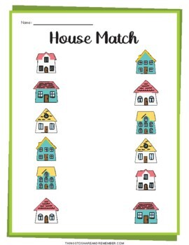 Parts of the House Activity Printables » Share & Remember