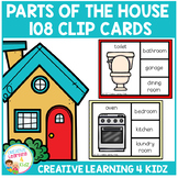 Parts of the House Clip Cards