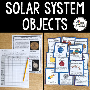 Preview of Parts of the Solar System--5th Grade Florida Benchmark SC.5.E.5.3