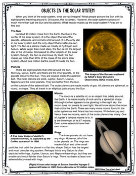 fifth grade science solar system