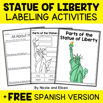 Preview of Statue of Liberty Activities + FREE Spanish Version