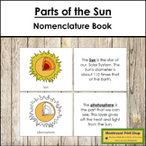 Parts of the Sun Book - Montessori Nomenclature