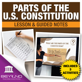 Preview of Parts of the U.S. Constitution Digital Lesson and Activities - U.S. Government