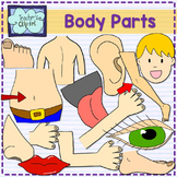 Parts of the body clipart {Science Clip art}