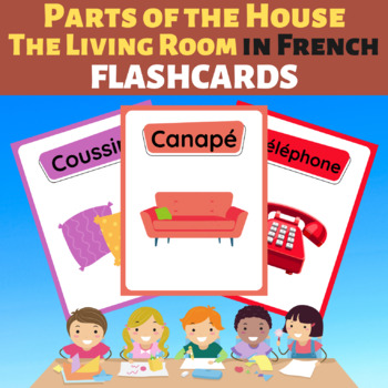 Parts of the house - The Living Room In French Flashcards. Printable ...