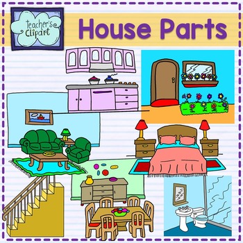 Preview of Parts of the house clip art