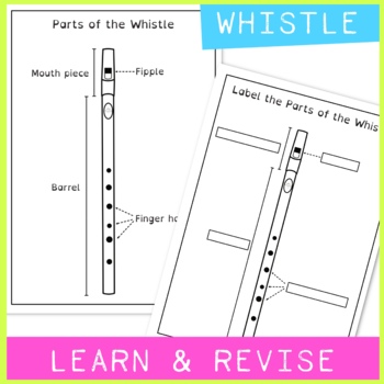 Tin Whistle Picture for Classroom / Therapy Use - Great Tin Whistle Clipart