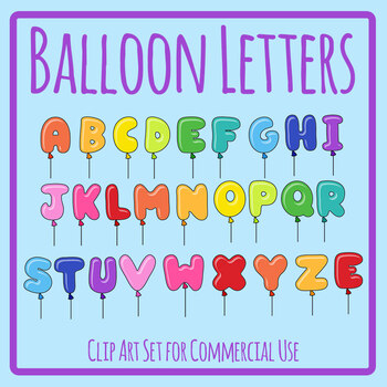 Party Balloon Letters for Birthday Etc Celebration Alphabet Letters ...