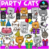 Party Cats Clip Art Set {Educlips Clipart}