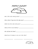 Party Cloudy Disney Pixar Companion Worksheet