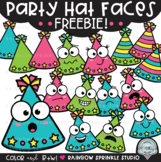 Party Hat Faces Clipart FREEBIE!