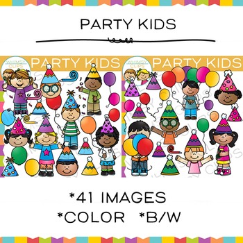 Preview of Party Kids Clip Art