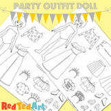 Party Paper Dolls Dress Up Craft - New Year's Eve & Generi